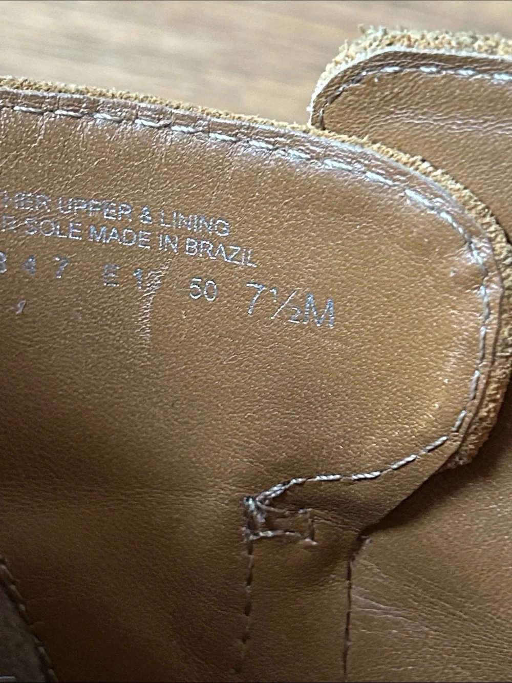Tory Burch Suede Leather Ankle Boots Booties Camel Tan Size 7.5